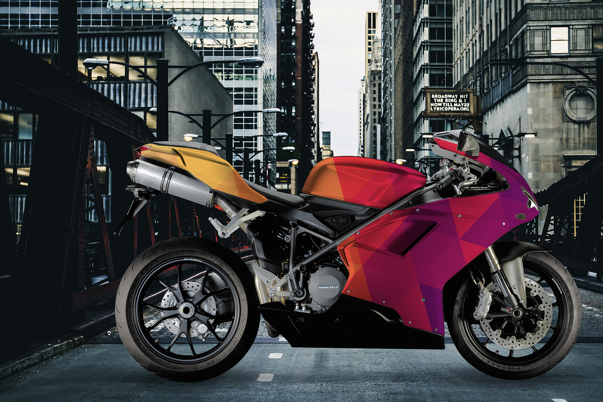4K Ducati Motorcycle PSD mockup, a Mockup by mockupdepot (Photo 3 of 3)