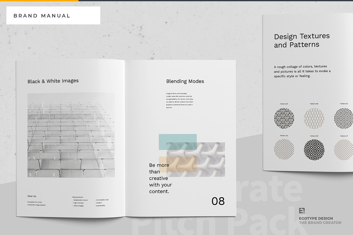 Circle Brand Manual Guidelines, a Brochure Template by Egotype (Photo 14 of 23)