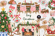 Cozy Christmas Clipart, a Decorative Illustration by BigCakeBee (Thumbnail 1 of 3)