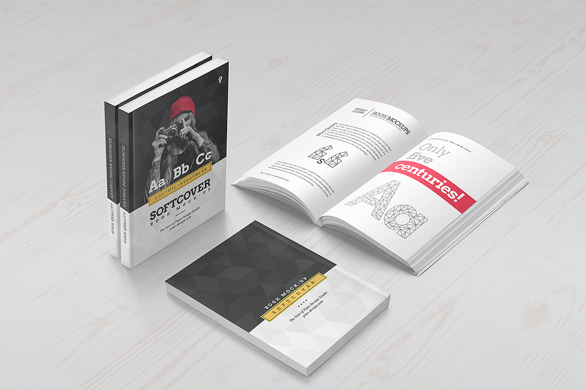 Book Mock-Up / Softcover Edition, a Books & Magazine Mockup by PuneDesign (Photo 7 of 11)