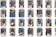 Bella+Canvas 3001 Dusty Blue Mockup, a Shirt Mockup by ElDesignState (Thumbnail 2 of 2)