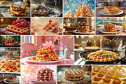Waffles - 34 images, a Food & Drink Photo by Handmadefont (Thumbnail 5 of 13)