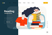 Lifestyle vector ills, color 1, a Templates & Theme by Grivina's shop (Thumbnail 8 of 18)
