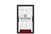 Red modern business card, a Business Card Template by A.Lamprianidis (Thumbnail 2 of 3)