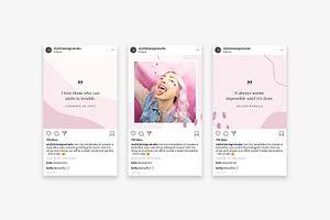 Pink Instagram Puzzle Canva Template