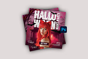 Halloween Night Party Flyer Template, a Flyer Template by Posterfello (Thumbnail 2 of 4)