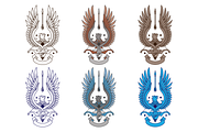 Mystical Bird with Arrow Vector, an Education Illustration by Tovarkovdesign (Thumbnail 6 of 9)