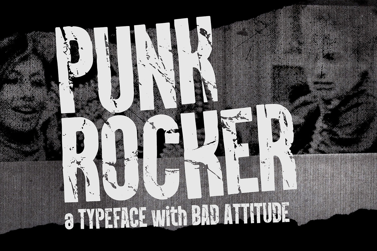 PunkRocker Font Trio preview 3