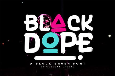 Black Dope | A Brush Font