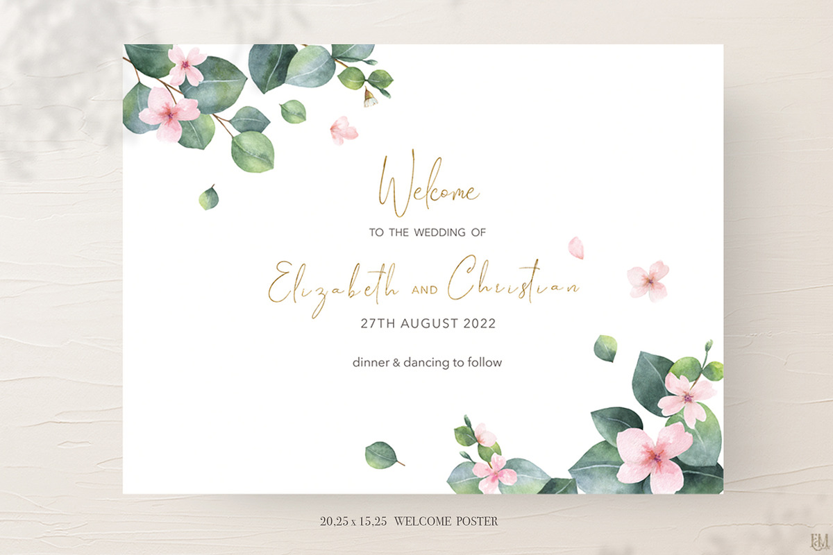 Wedding Watercolor Suite., an Invitation Template by Elena Medvedeva (Photo 2 of 6)