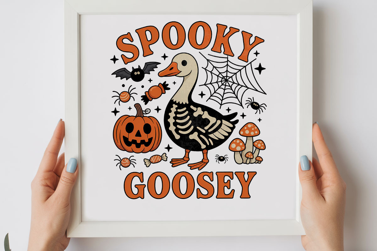Spooky Goosey Halloween PNG, a Graphic by olgasallom (Photo 2 of 3)