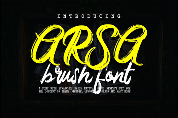 Arsa - Brush Font preview 7