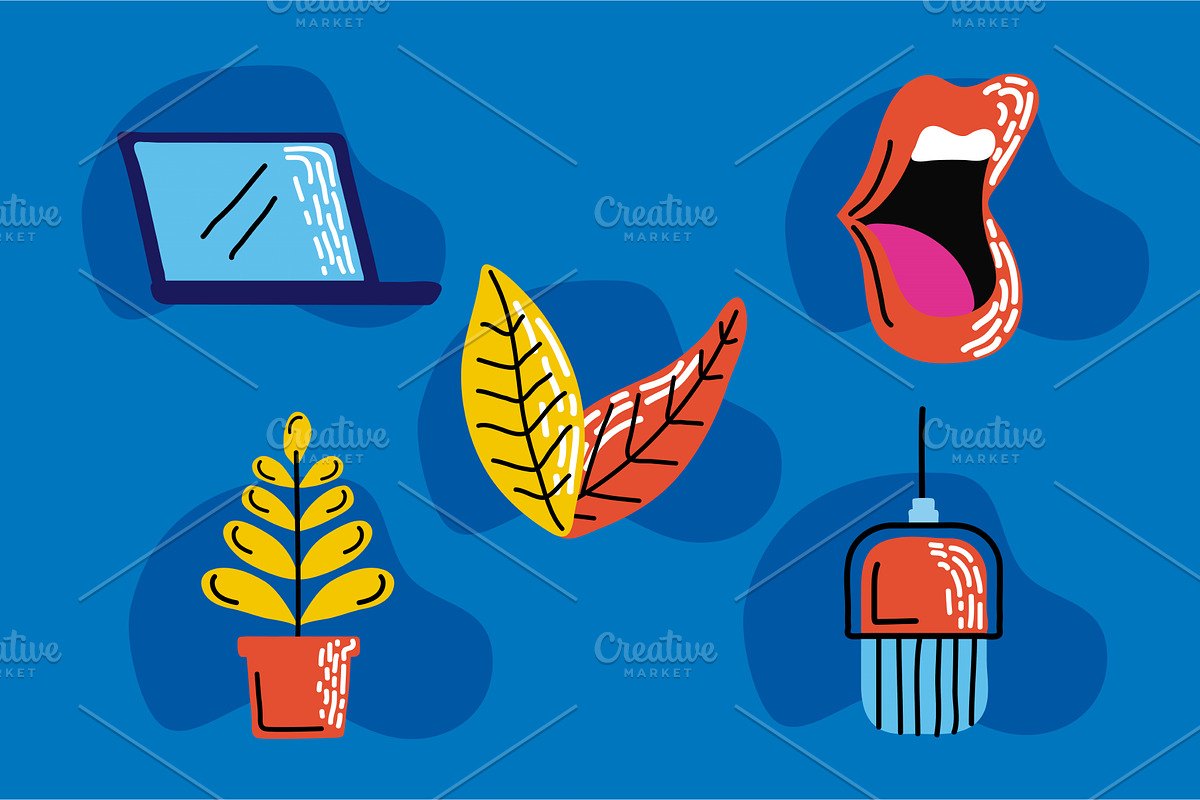 Podcast icon collection, an Object Illustration by studiogstock