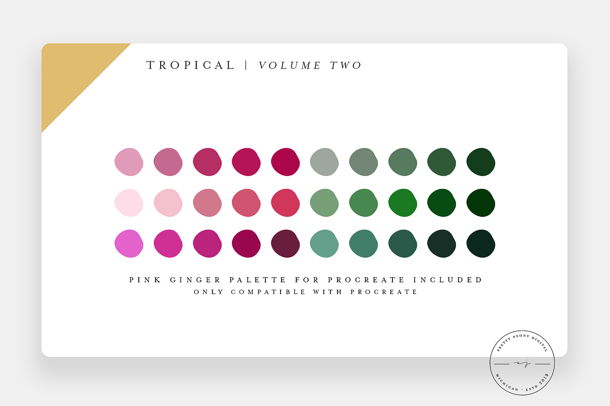 20 Tropical Stamps for Procreate V2, a Brush Add-On by SorrDesign (Photo 3 of 5)