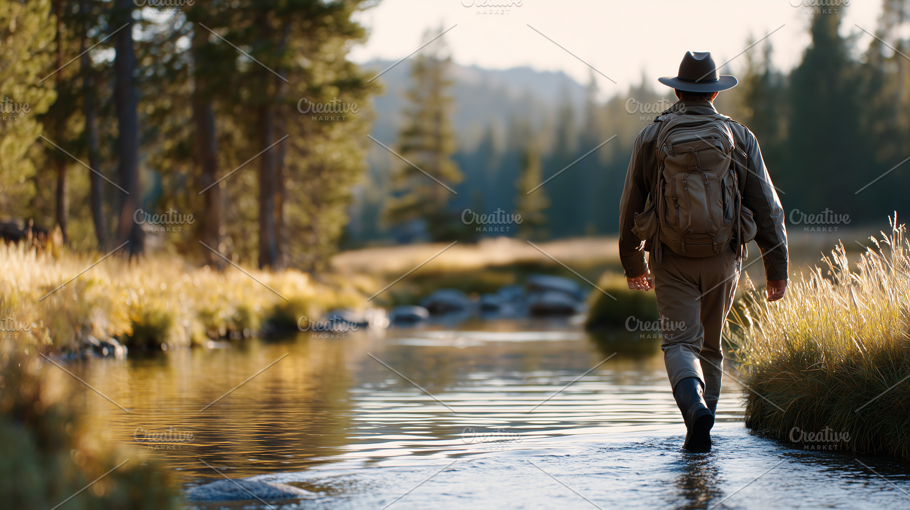 Lone male hiker with a backpack, a Sports & Recreation Photo by MistyDay