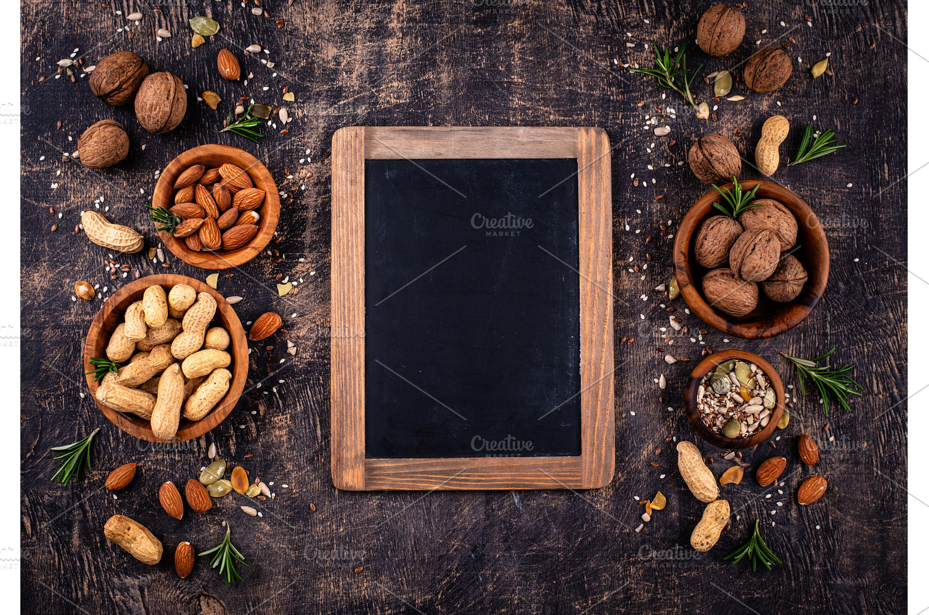 Assortment of different nuts and, a Food & Drink Photo by Yulia Furman