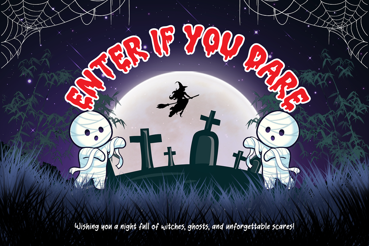 Welcome Dracula is a Halloween font, a Handwritten Font by Brown Cupple (Photo 5 of 12)