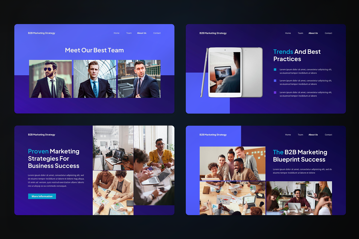 B2B Marketing Strategy Google Slides, a Presentation Template by SquidPixey (Photo 3 of 7)