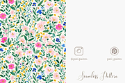 Seamless Floral Pattern PNG, a Pattern Graphic by Pati Charm Studio (Thumbnail 5 of 8)