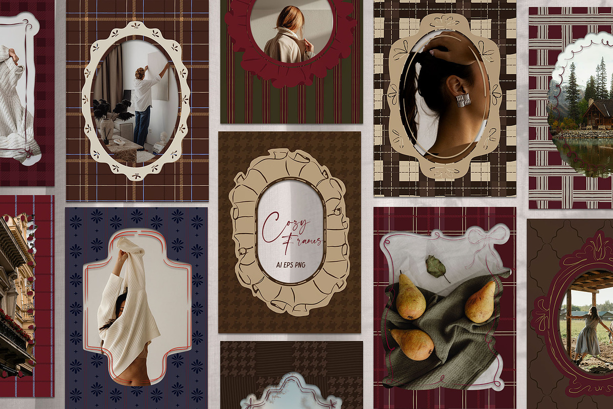 100+ Cozy Season - Patterns & Frames, a Pattern Graphic by Mio Buono (Photo 7 of 15)