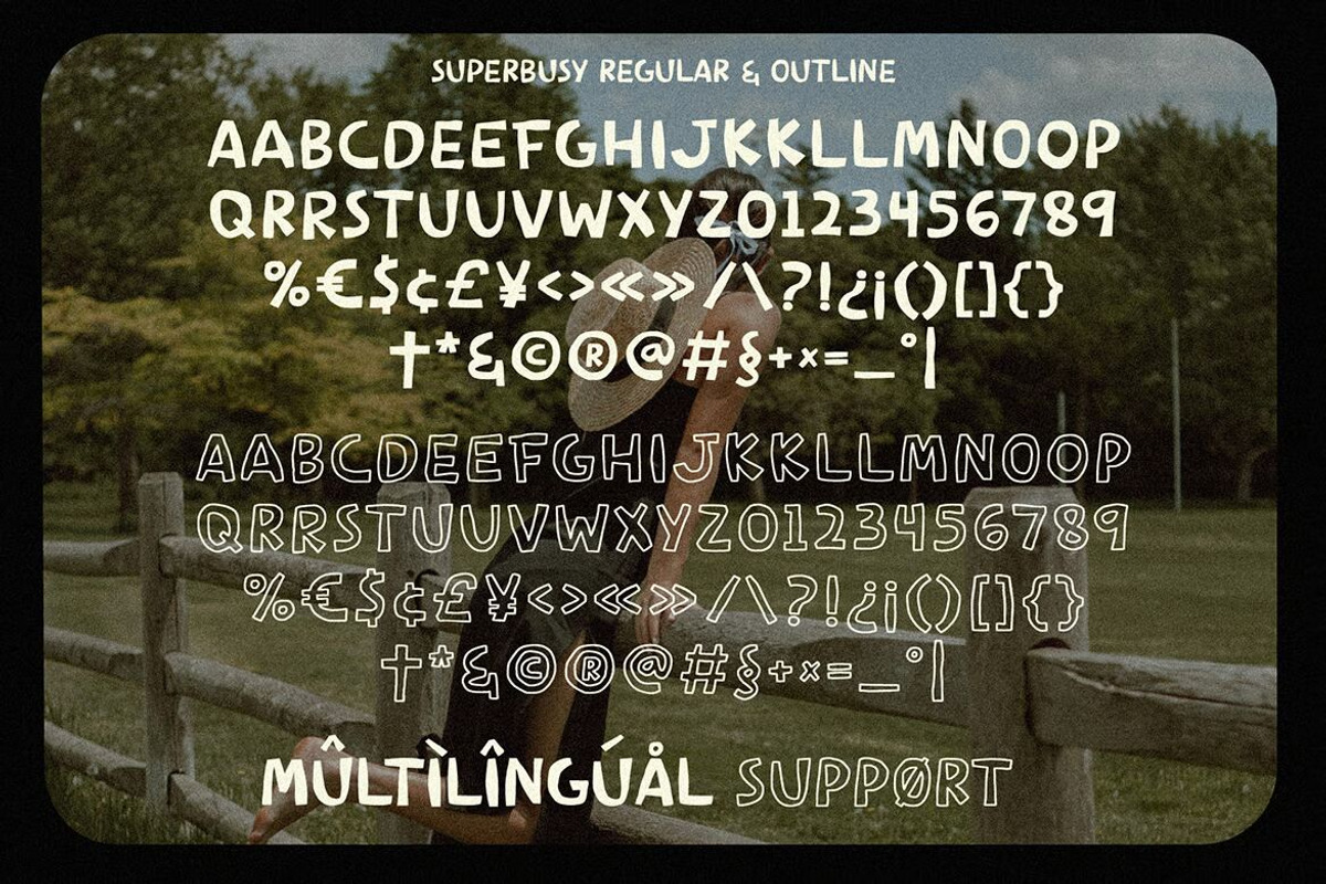Superbusy Activity Fun Pairing Font, a Handwritten Font by UInstrument (Photo 6 of 11)