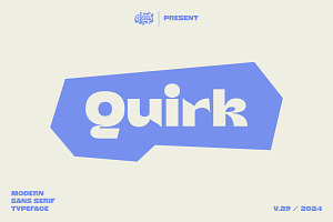 Quirk | Modern Typeface