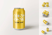 Soda Can Mockup, a Product Mockup by MockupCraft (Thumbnail 1 of 7)