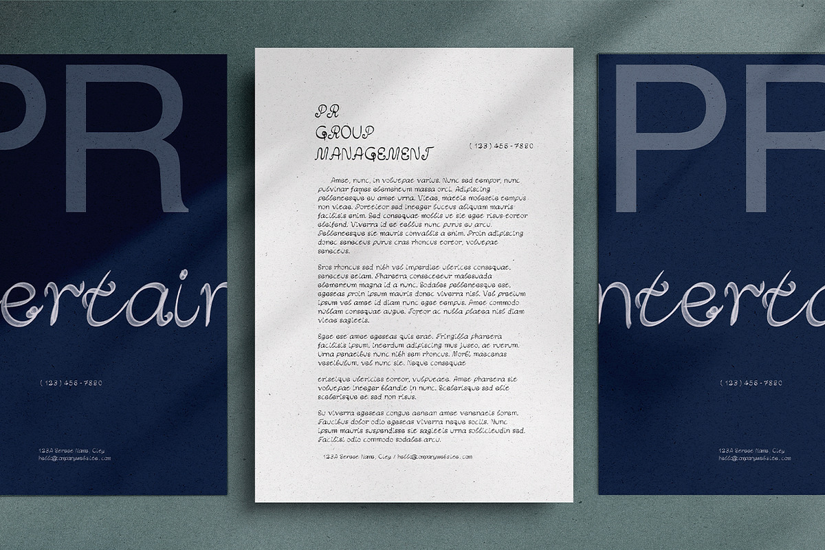 RESTER svg opentype font, a Script Font by CHIMERA (Photo 4 of 8)