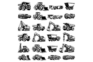 Heavy Construction Vehicles, an Object Graphic by RT Studio