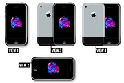 All iPhone Flat Vector MockUp, an iPhone Mockup by Alex_Yanko (Thumbnail 3 of 8)