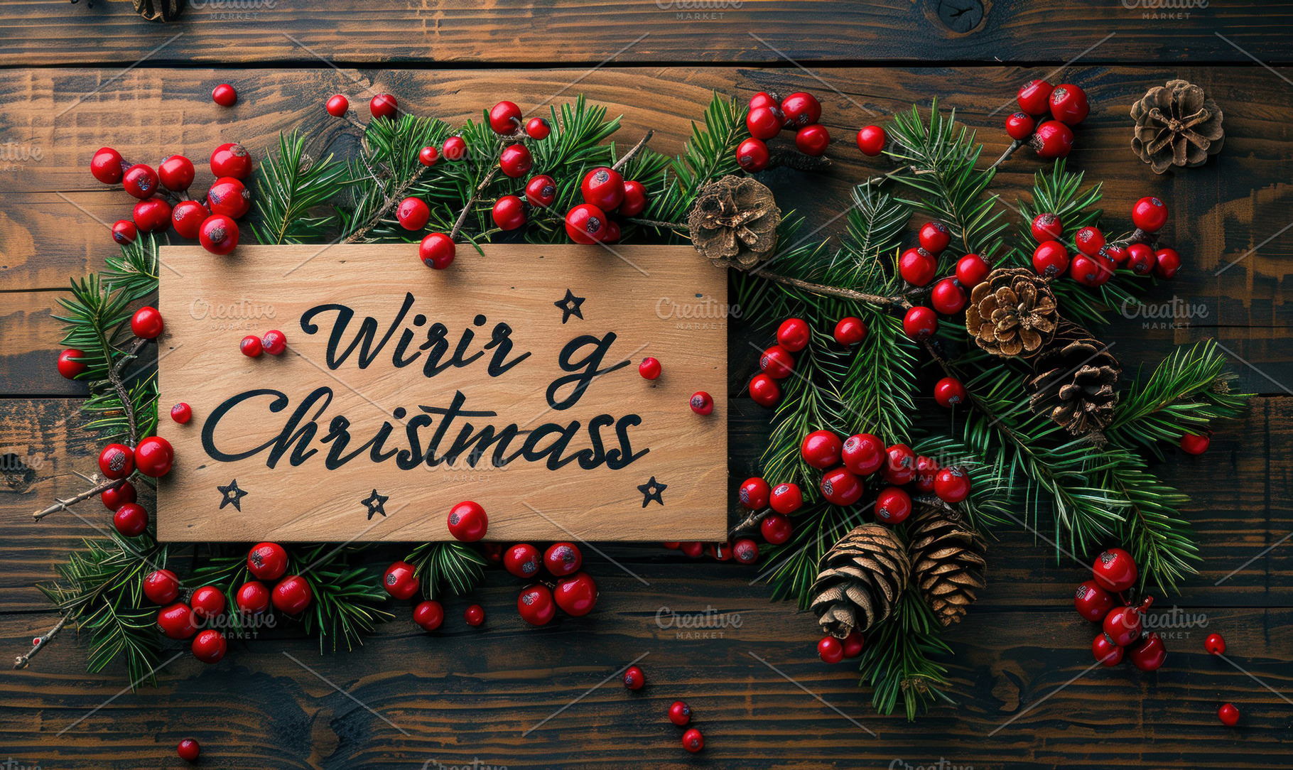 Compose a heartfelt Christmas card f, a Photo by LOGOCREATIVE