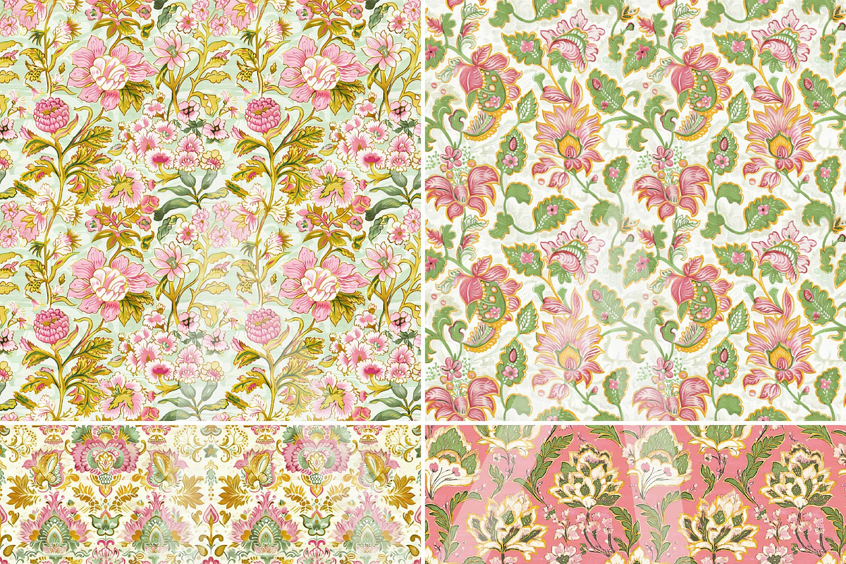 Floral Ephemera Boho Printable Paper, a Pattern Graphic by Maishop (Photo 6 of 8)