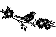 Birds on Branch Vector Collection, a Decorative Illustration by Designer_Momina (Thumbnail 20 of 21)