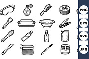Hand Drawn Spa Essentials Set, an Illustration by designvectx (Thumbnail 1 of 3)