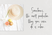 Summerback Script, a Script Font by Beck McCormick (Thumbnail 2 of 10)