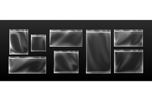 Zip lock bag set with transparent, an Object Illustration by art PVP - market