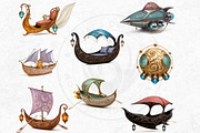 Art Nouveau Celestial Voyagers PNG, a Decorative Illustration by ThatsDesignArt (Thumbnail 8 of 10)
