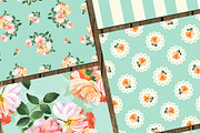 Watercolor patterns with roses, a Pattern Graphic by AnnelyBlooms (Thumbnail 2 of 3)