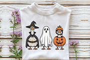Ghost Goose Halloween Pumpkin Witch, an Illustration by Craft Nest (Thumbnail 4 of 7)