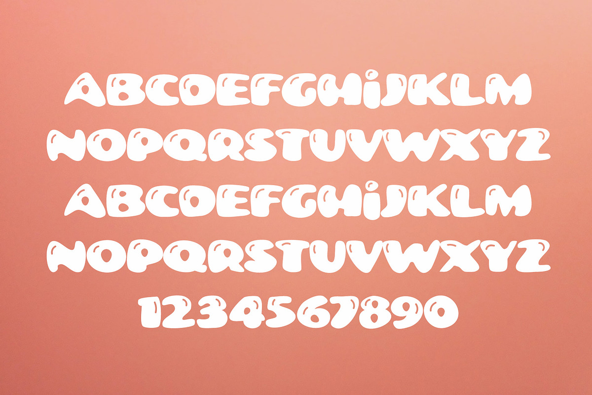 Balloon Bubble Font, a Font by vladocar (Photo 3 of 6)