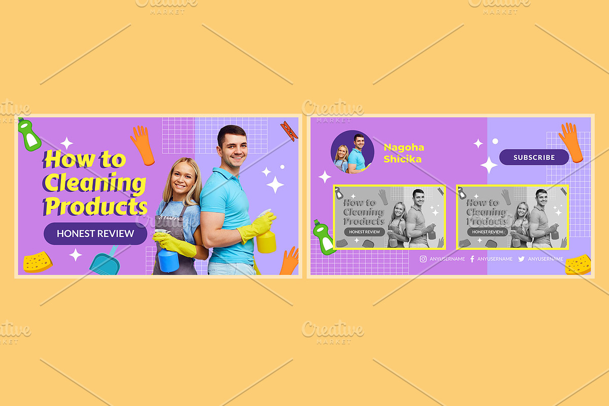Product Review Youtube Thumbnail, a Social Media Template by hekenostudio (Photo 2 of 4)