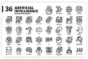 3,600 Icons x3 Styles, an Outline Icon by monkik (Thumbnail 10 of 299)