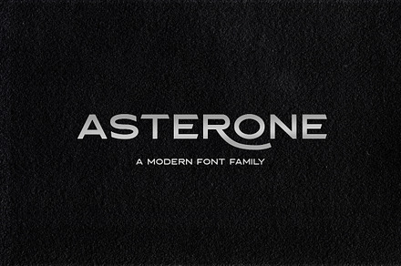 Asterone - Modern Font Family, a Sans Serif Font by Letterhend Studio