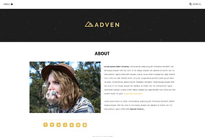 ADVEN - A BLOG PSD TEMPLATE