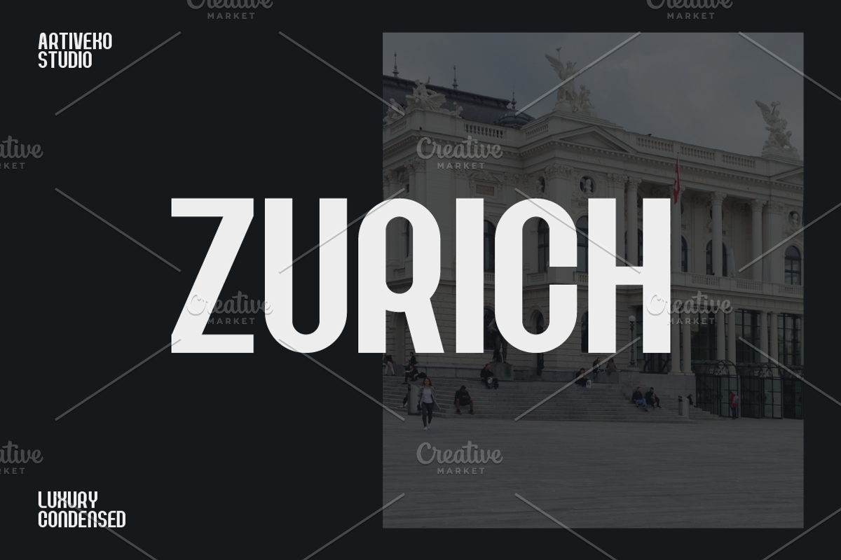 Deluge Condensed Sans Serif, a Sans Serif Font by Artiveko (Photo 5 of 10)