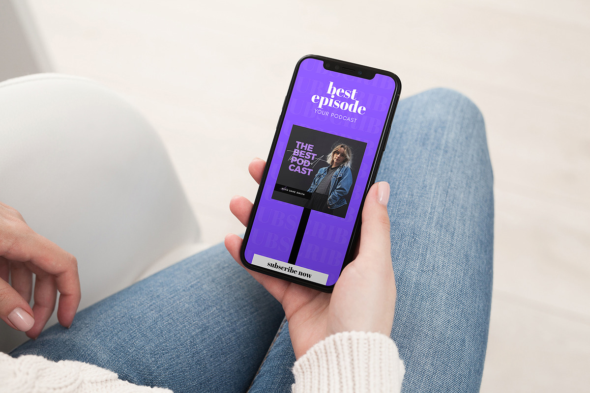 Podcast Stories for CANVA + PS, a Social Media Template by Roger Coles (Photo 4 of 6)
