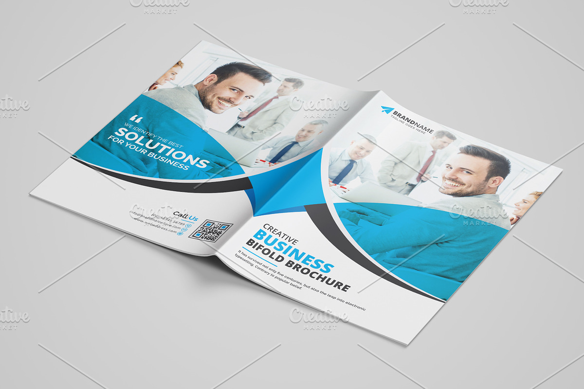 Corporate Bifold Brochure, a Brochure Template by GraphicsBurg (Photo 4 of 9)