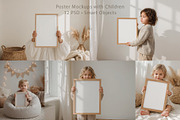 Kids Poster Mockups with Children, a Household Mockup by Alisles (Thumbnail 1 of 11)