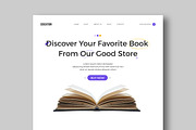 Landing Page Book Shop, a Landing Page Template by MightyDesign (Thumbnail 2 of 10)