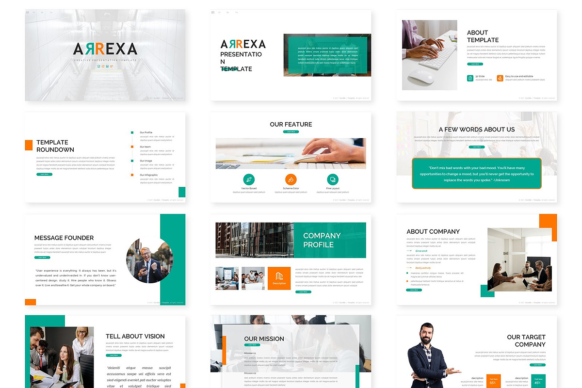 Arrex - Powerpoint Template, a Presentation Template by AQR Studio ...